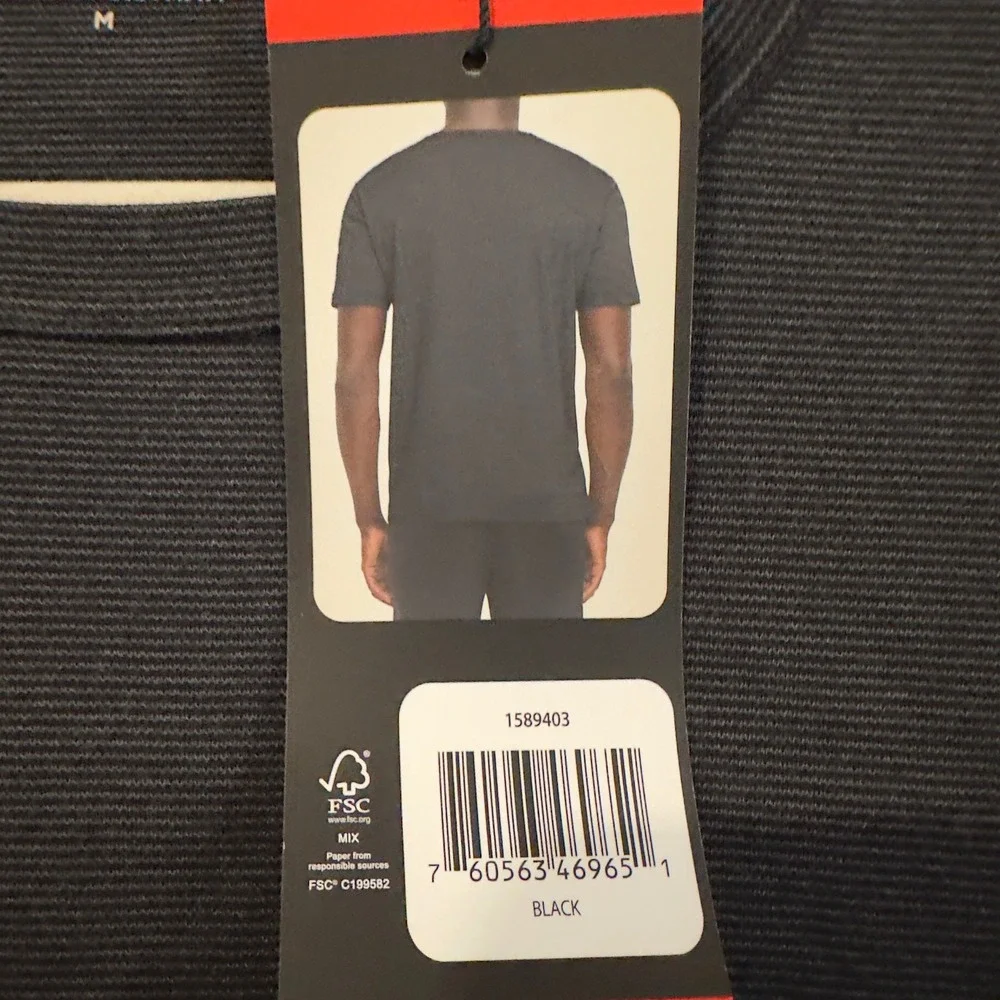 Banana Republic Luxe Touch Tee Mens Medium Black 100% Cotton Short Sleeve Shirt